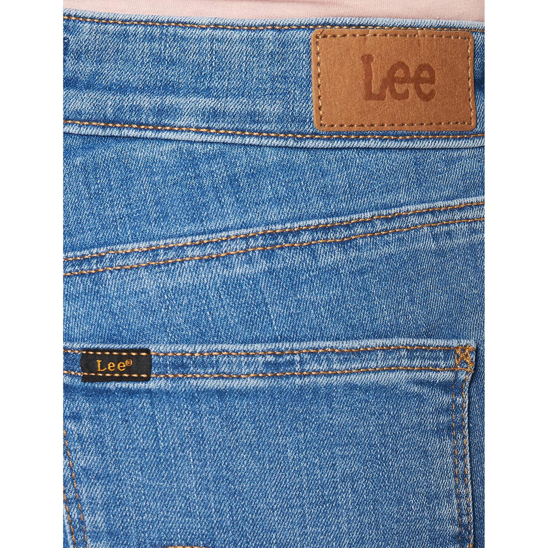 Jeans för kvinnor Lee Marion Straight in Mid Lina