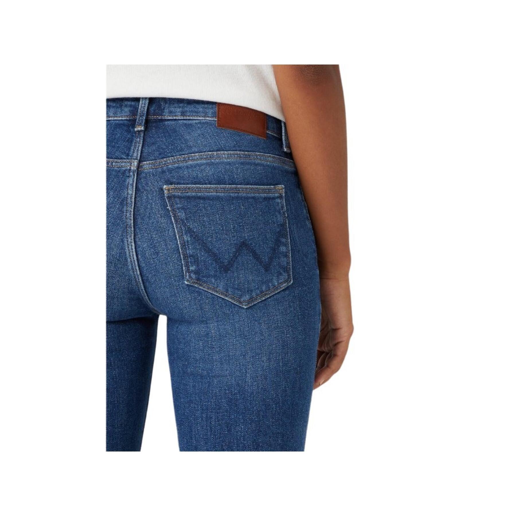 Straight jeans för kvinnor Wrangler in Airblue