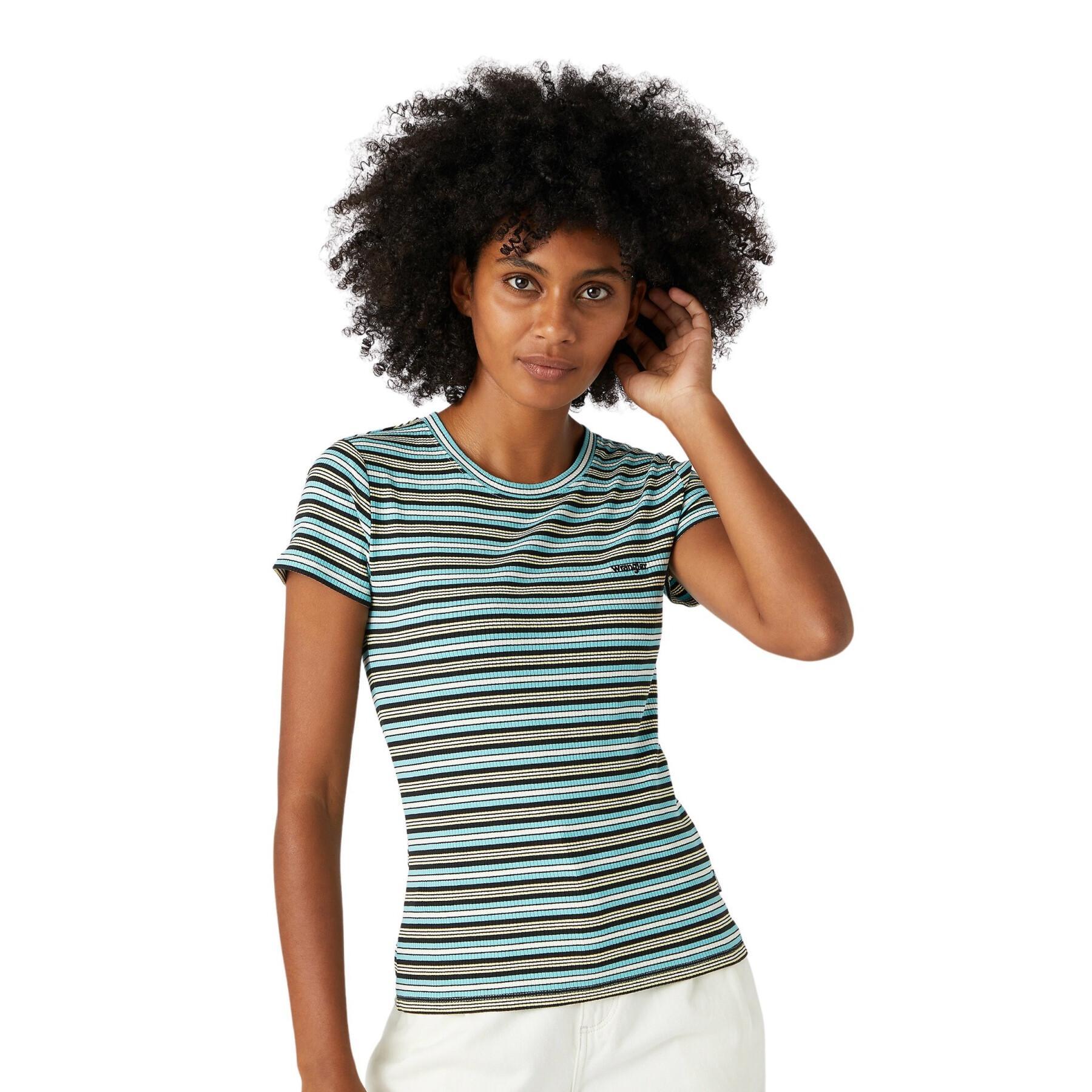 T-shirt för kvinnor Wrangler slim stripe