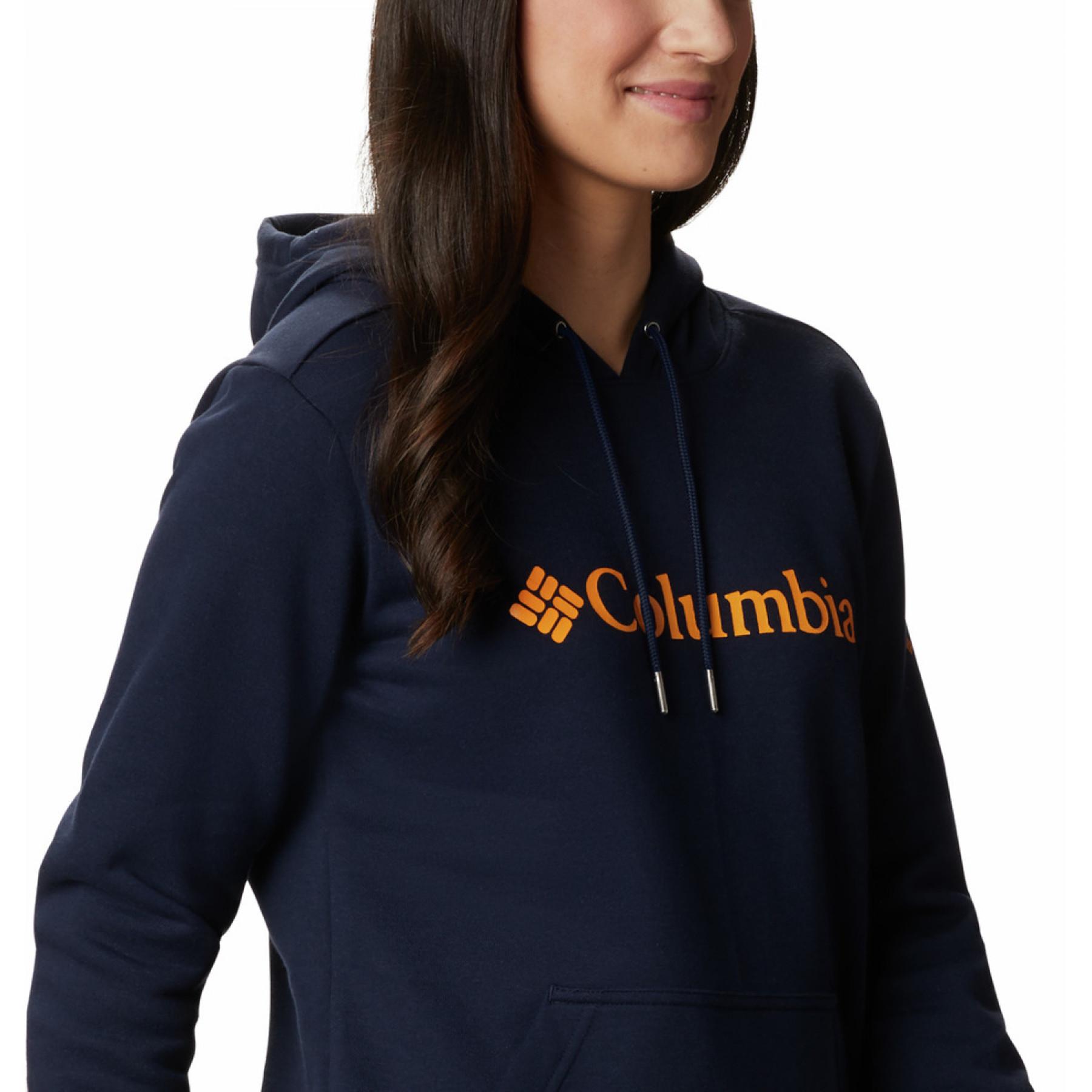 Sweatshirt med huva för kvinnor Columbia Logo