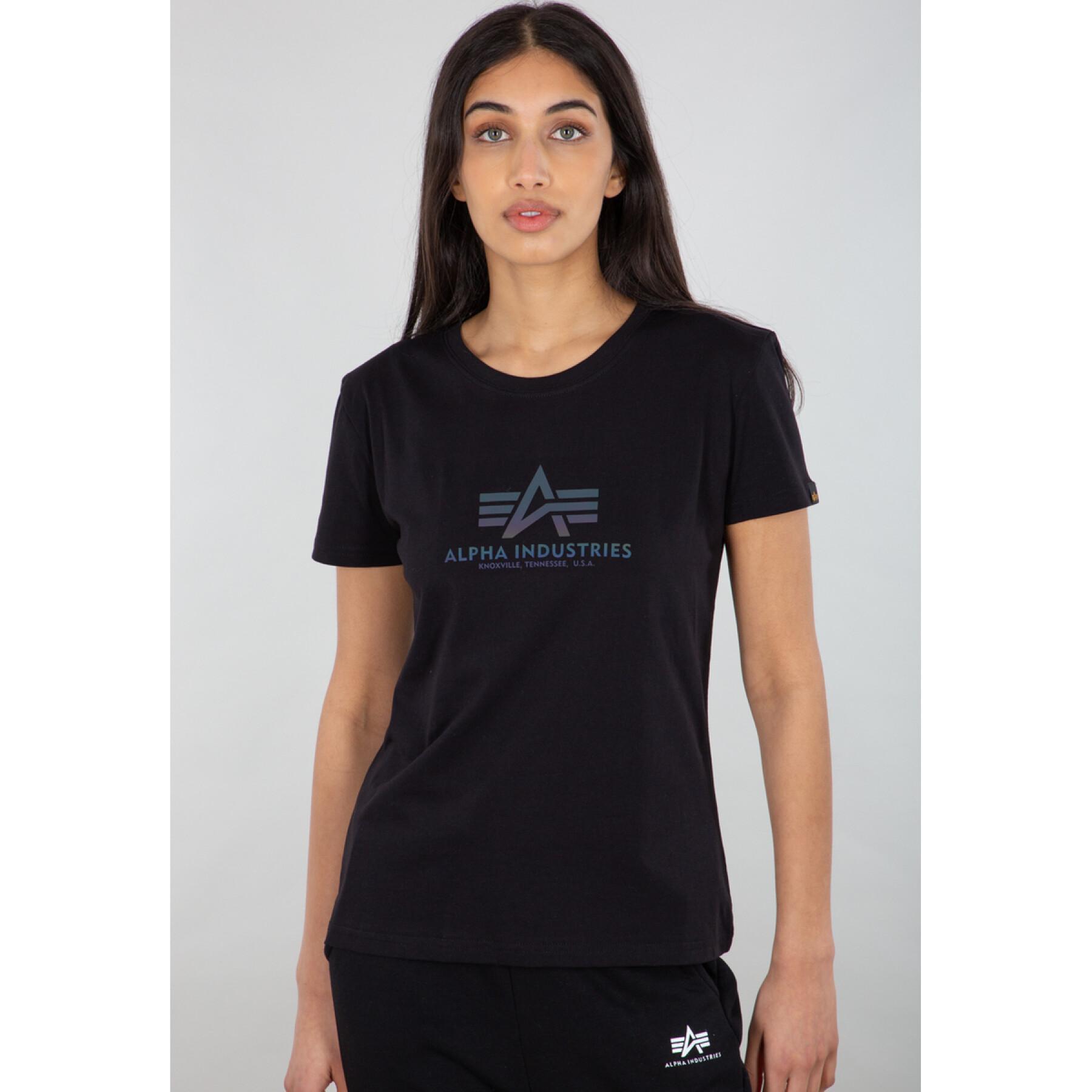 T-shirt för kvinnor Alpha Industries New Basic Rainbow Refl. Print