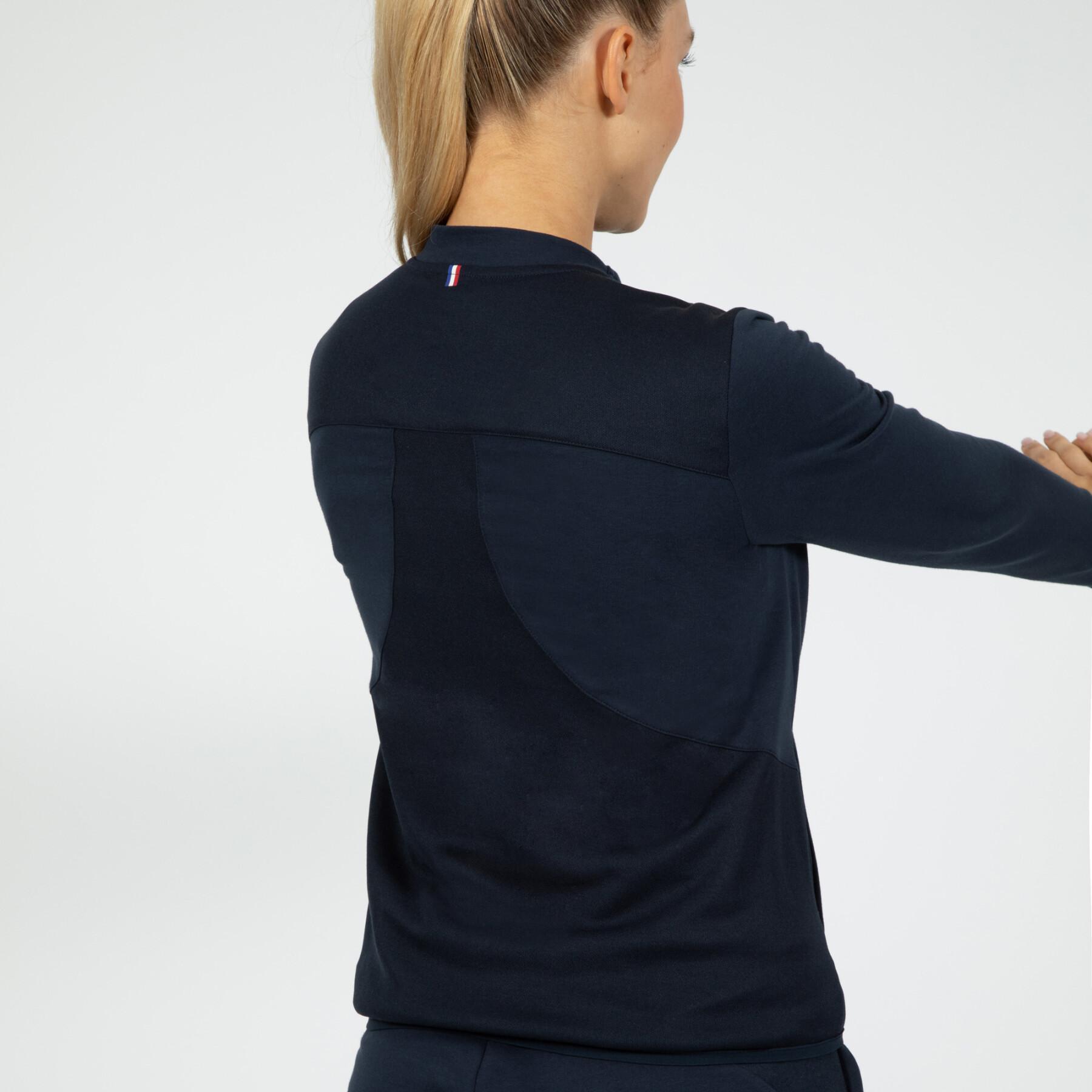 Sweatshirt med dragkedja för kvinnor Le Coq Sportif Training Perf