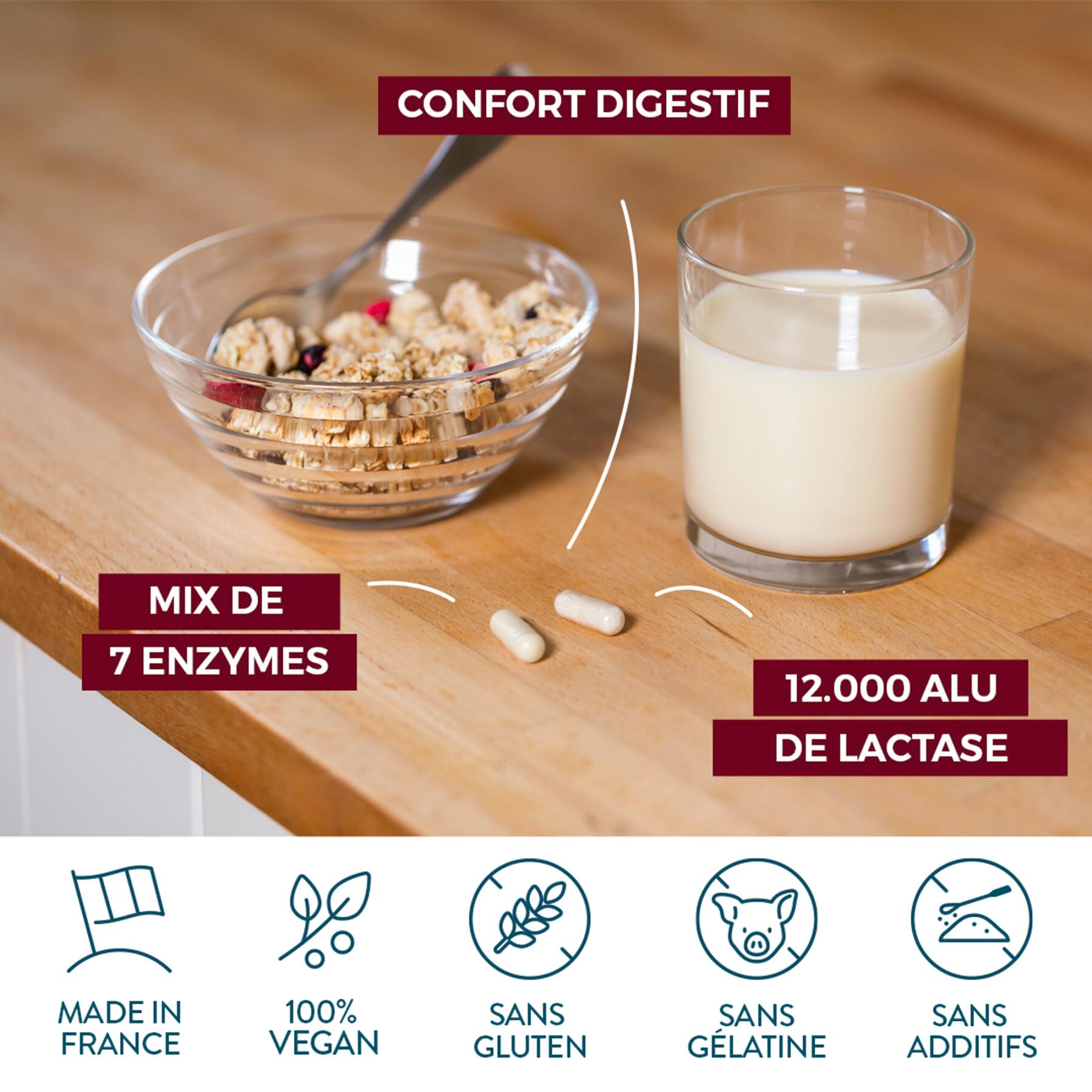 Matsmältningsenzymer Kosttillskott - 60 kapslar - Frankrike Nutri&Co