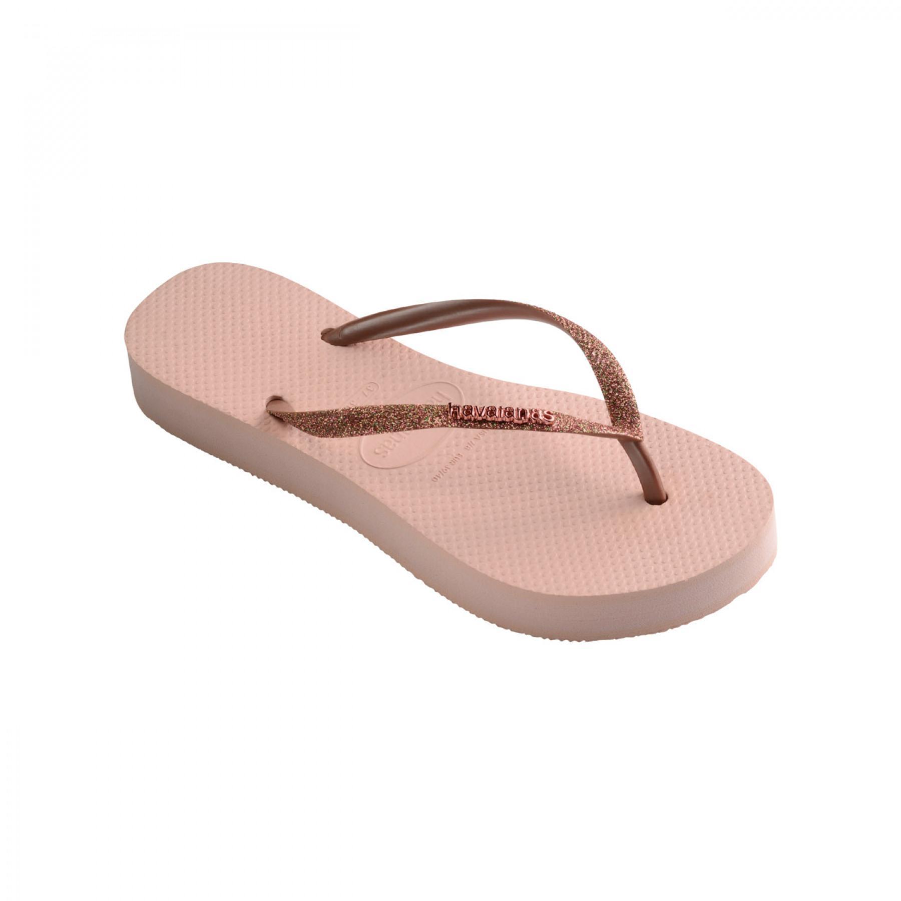 Flip-flops för kvinnor Havaianas Slim Flatform Glitter
