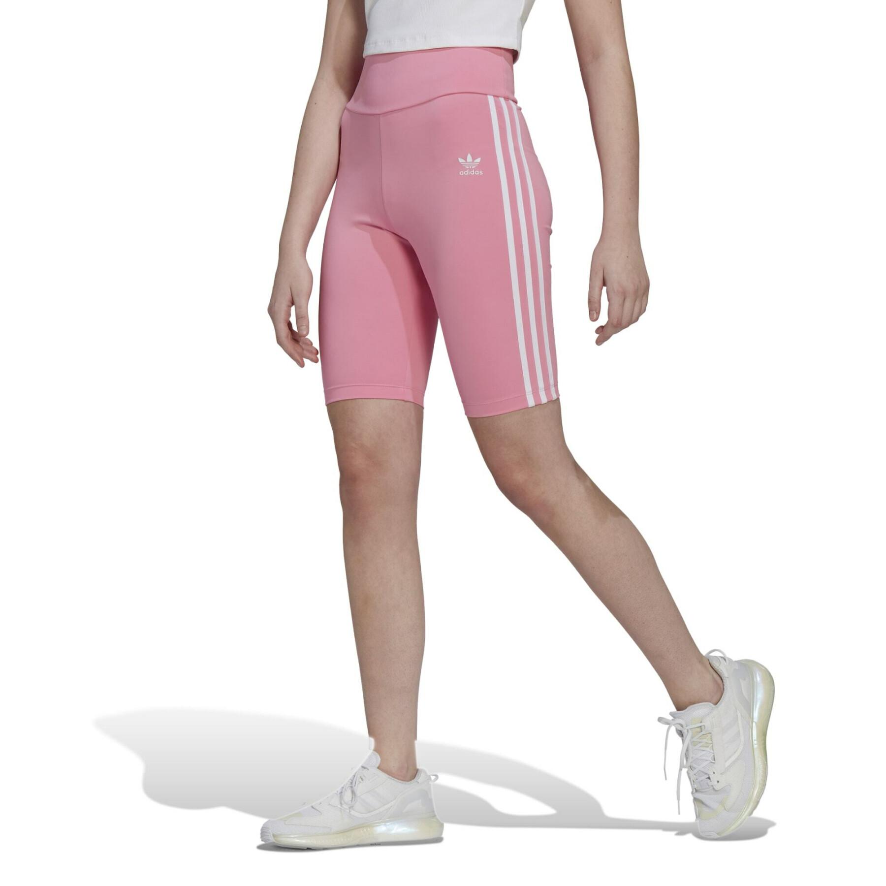Shorts med hög midja för kvinnor adidas Originals Adicolor Classics Primeblue