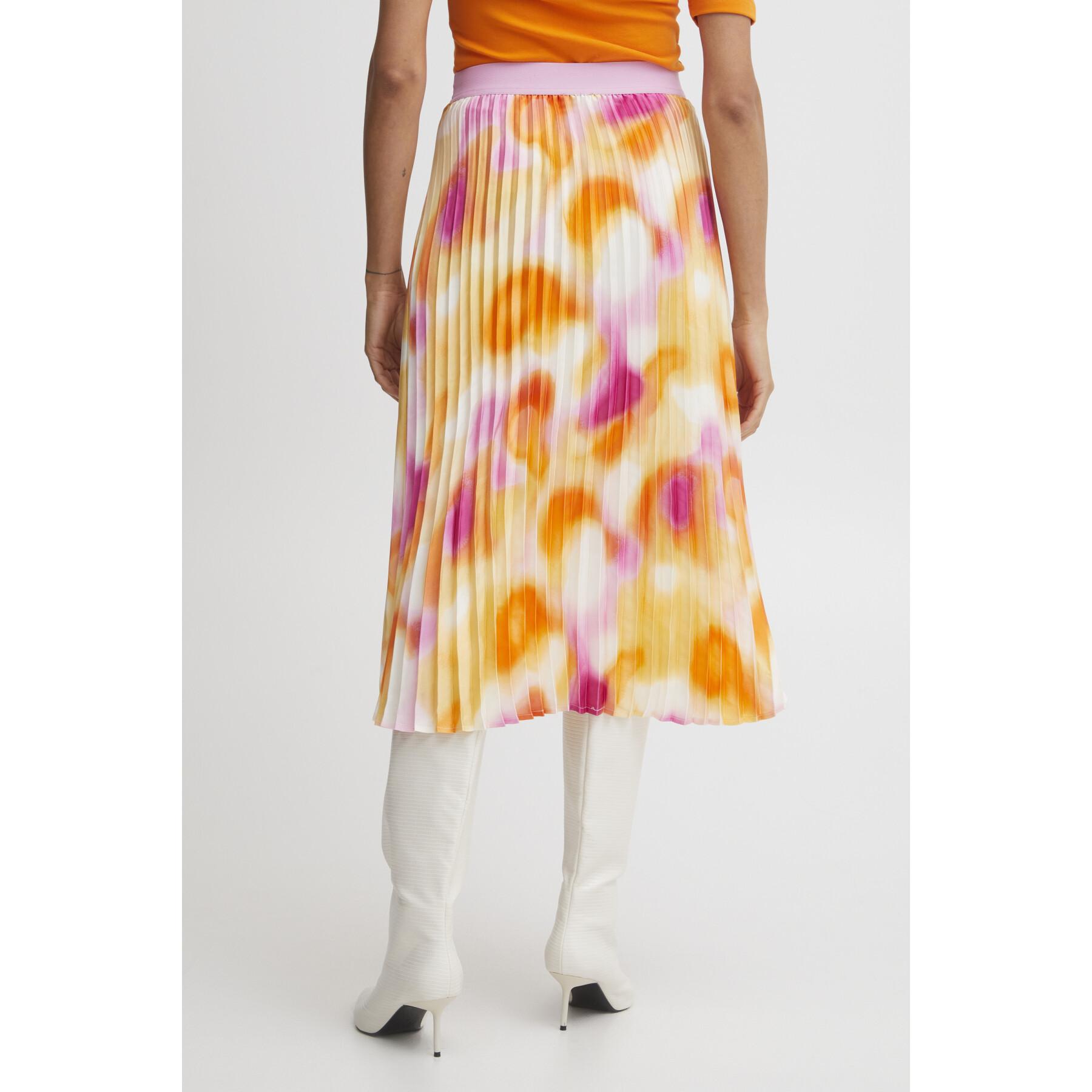 Plisserad kjol för kvinnor b.young Elano AOP