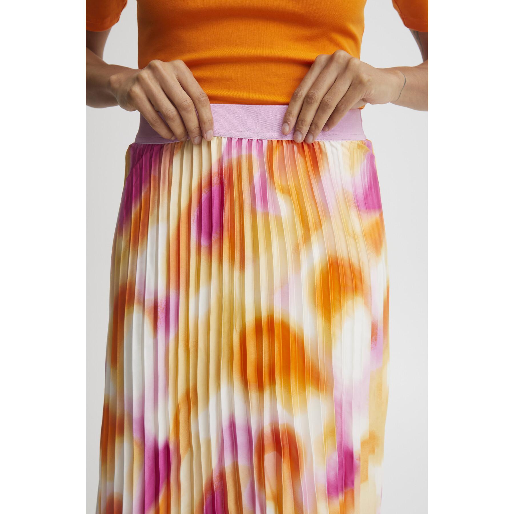 Plisserad kjol för kvinnor b.young Elano AOP