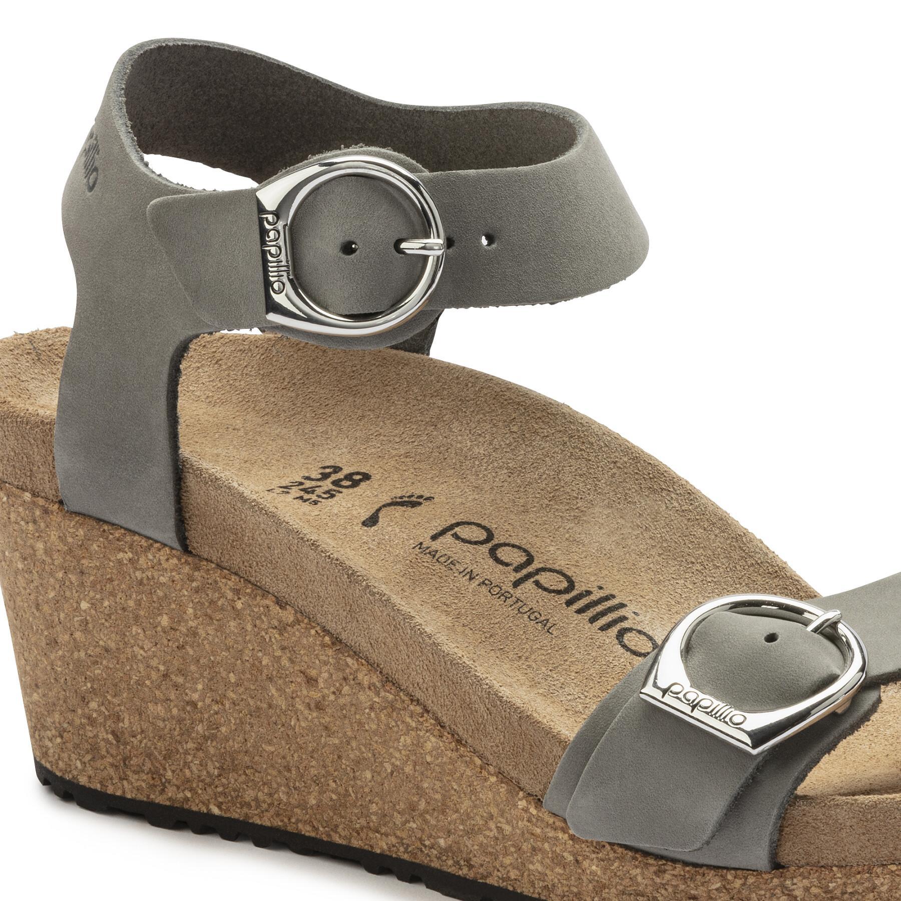 Sandaler i nubuckläder för kvinnor Birkenstock Soley Ring-Buckle
