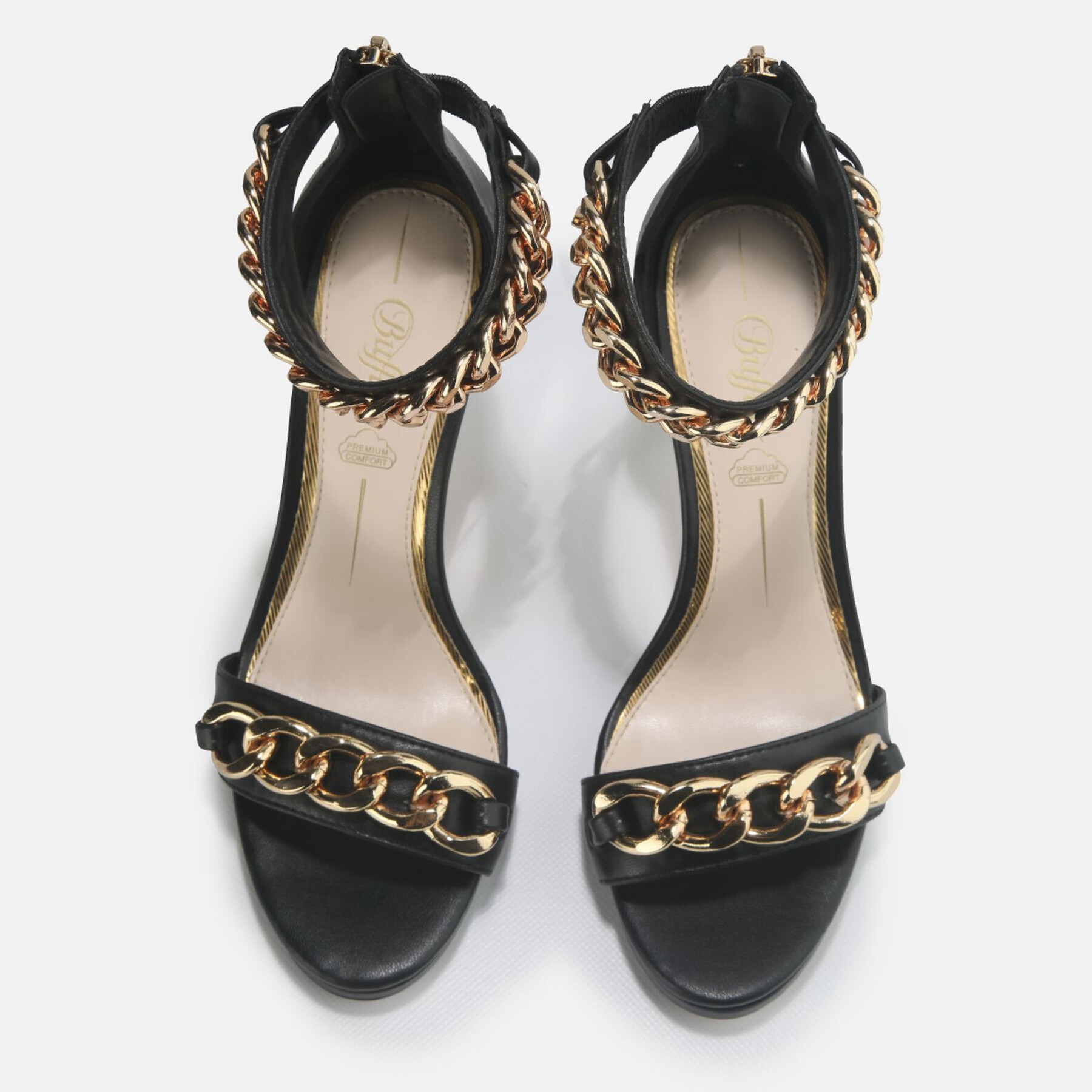 Sandaler med klack för kvinnor Buffalo Serena chain