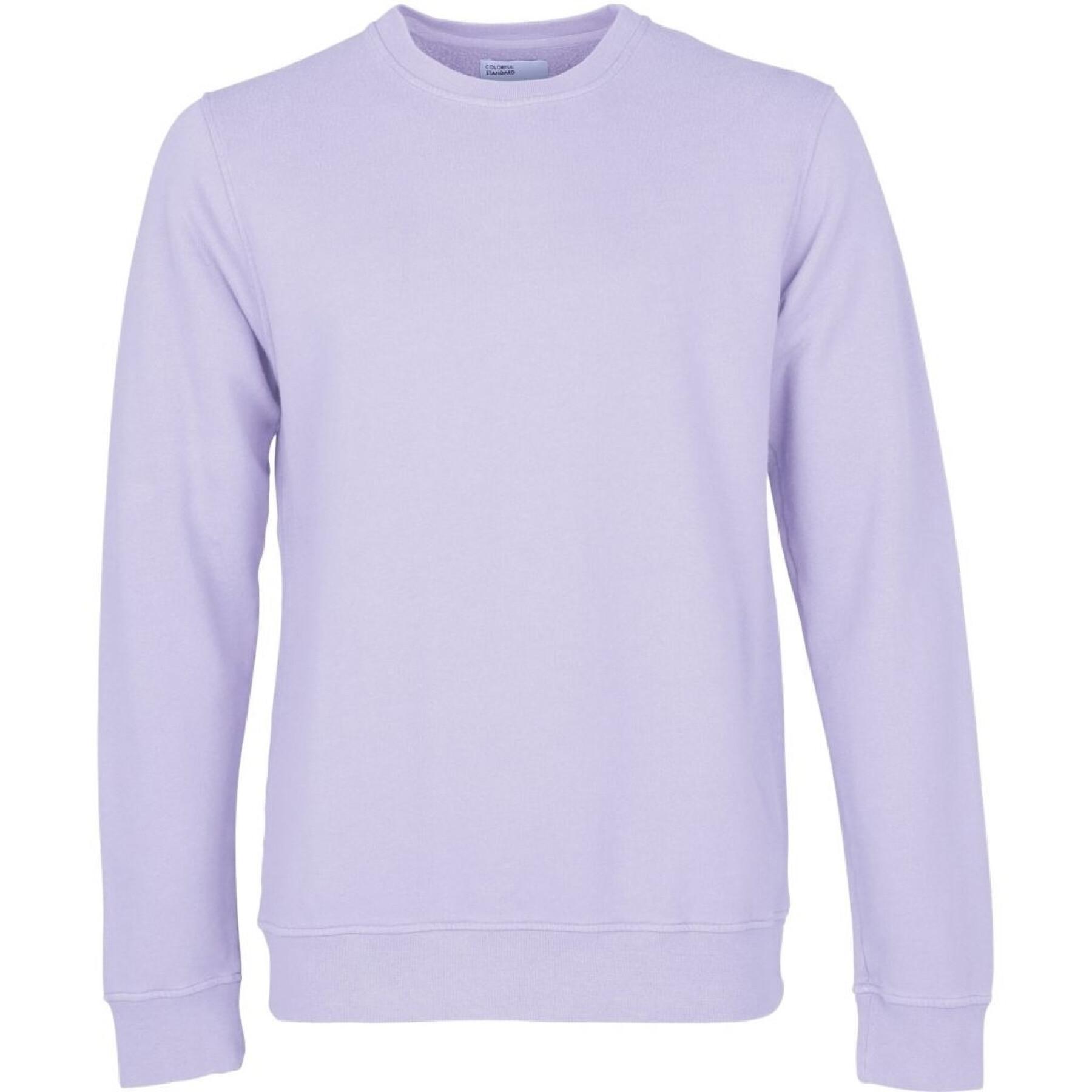 Sweatshirt med rund halsringning Colorful Standard Classic Organic soft lavender