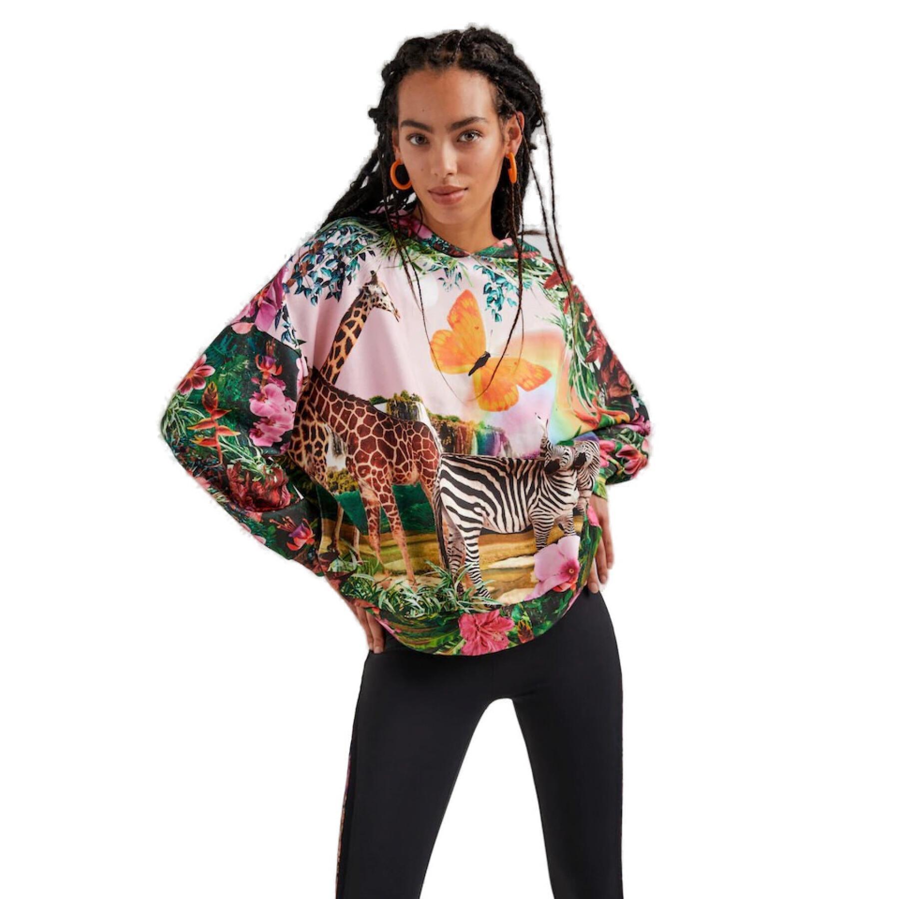 Sweatshirt för kvinnor Desigual Tropical