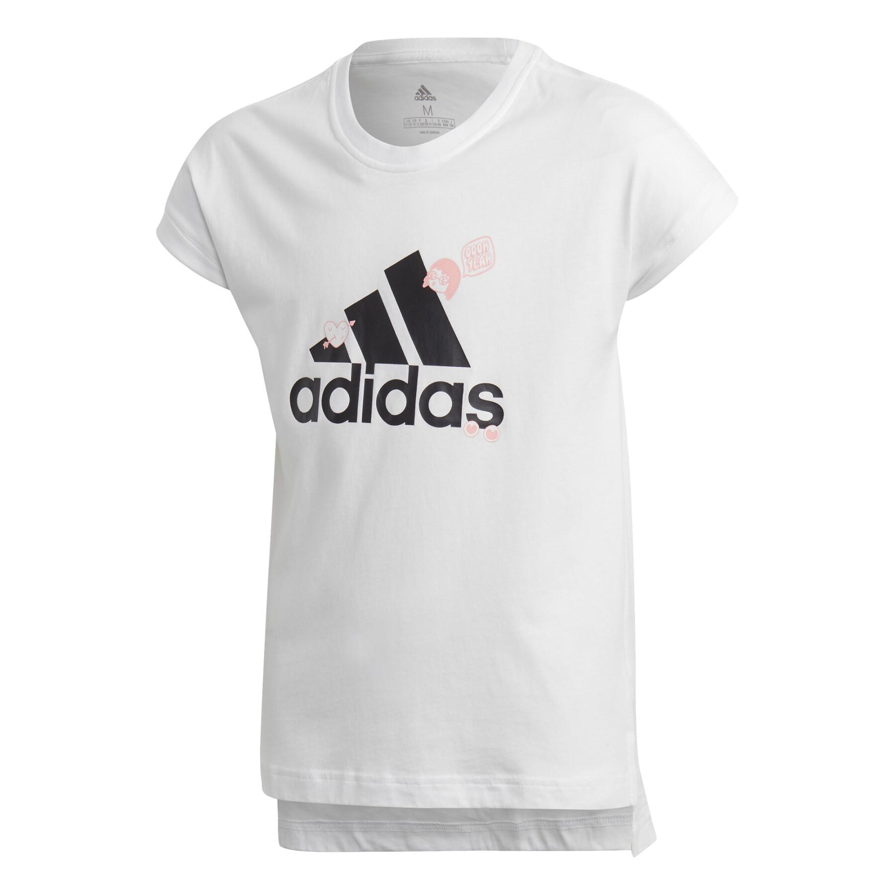 T-shirt för flickor adidas Collegiate