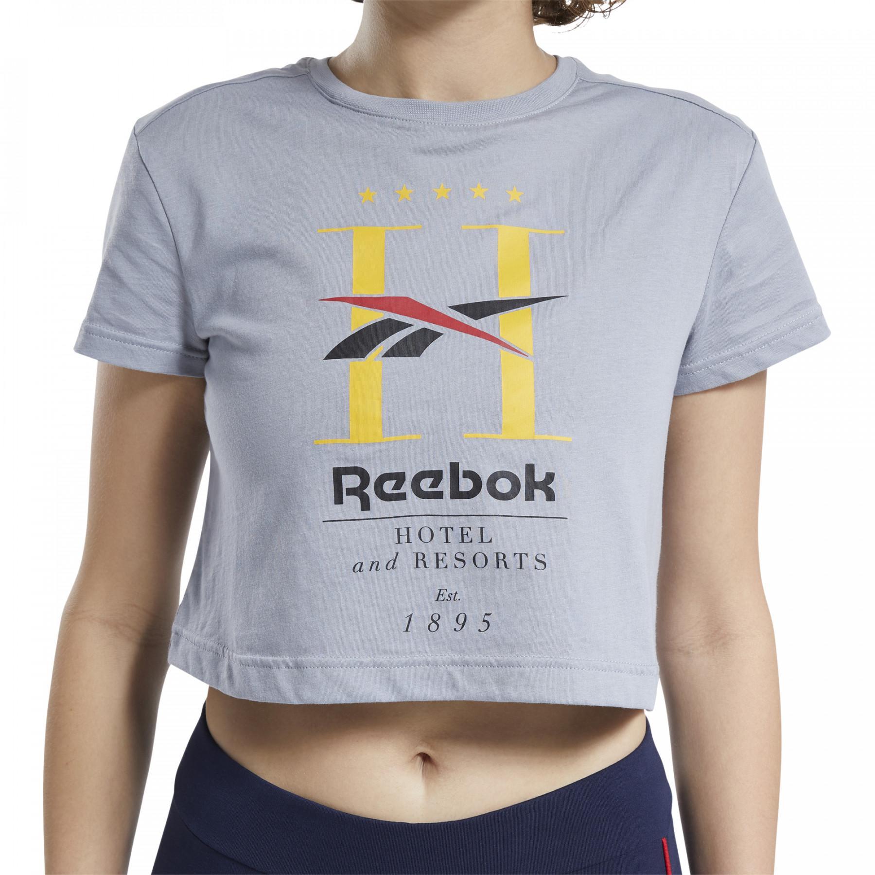 Crop T-shirt för kvinnor Reebok Classics Hotel