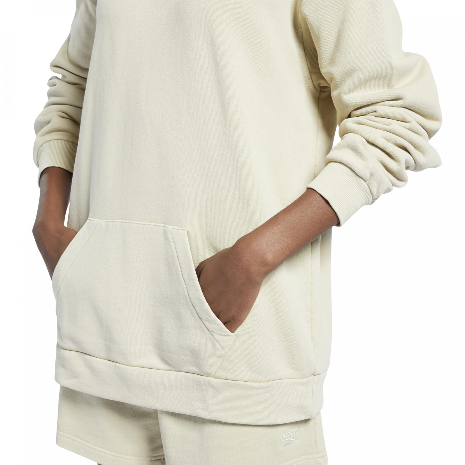 Sweatshirt med huva för kvinnor Reebok Classics Natural Oversized