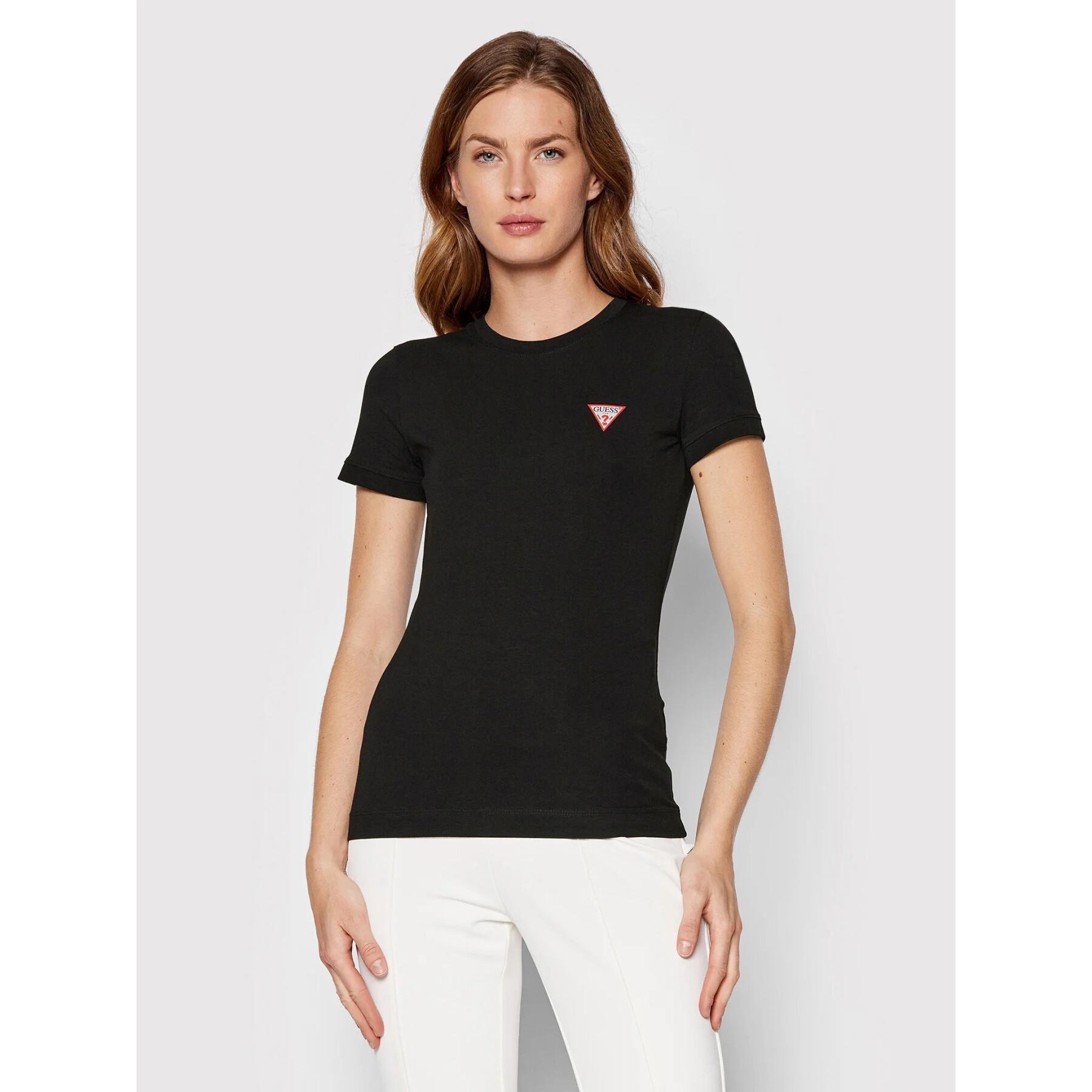 T-shirt för kvinnor Guess Logo Mini Triangle