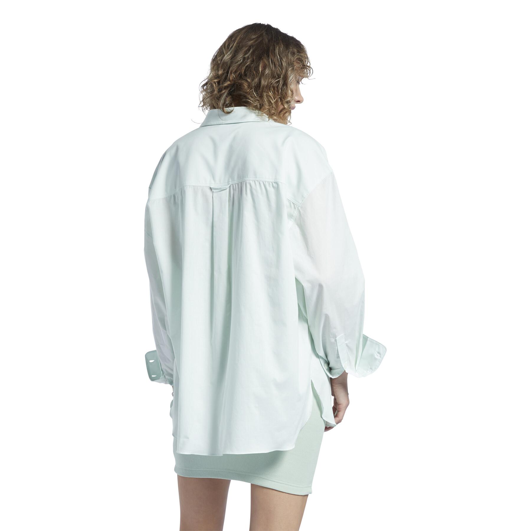 Långärmad skjorta för kvinnor Reebok Classics Button-Up