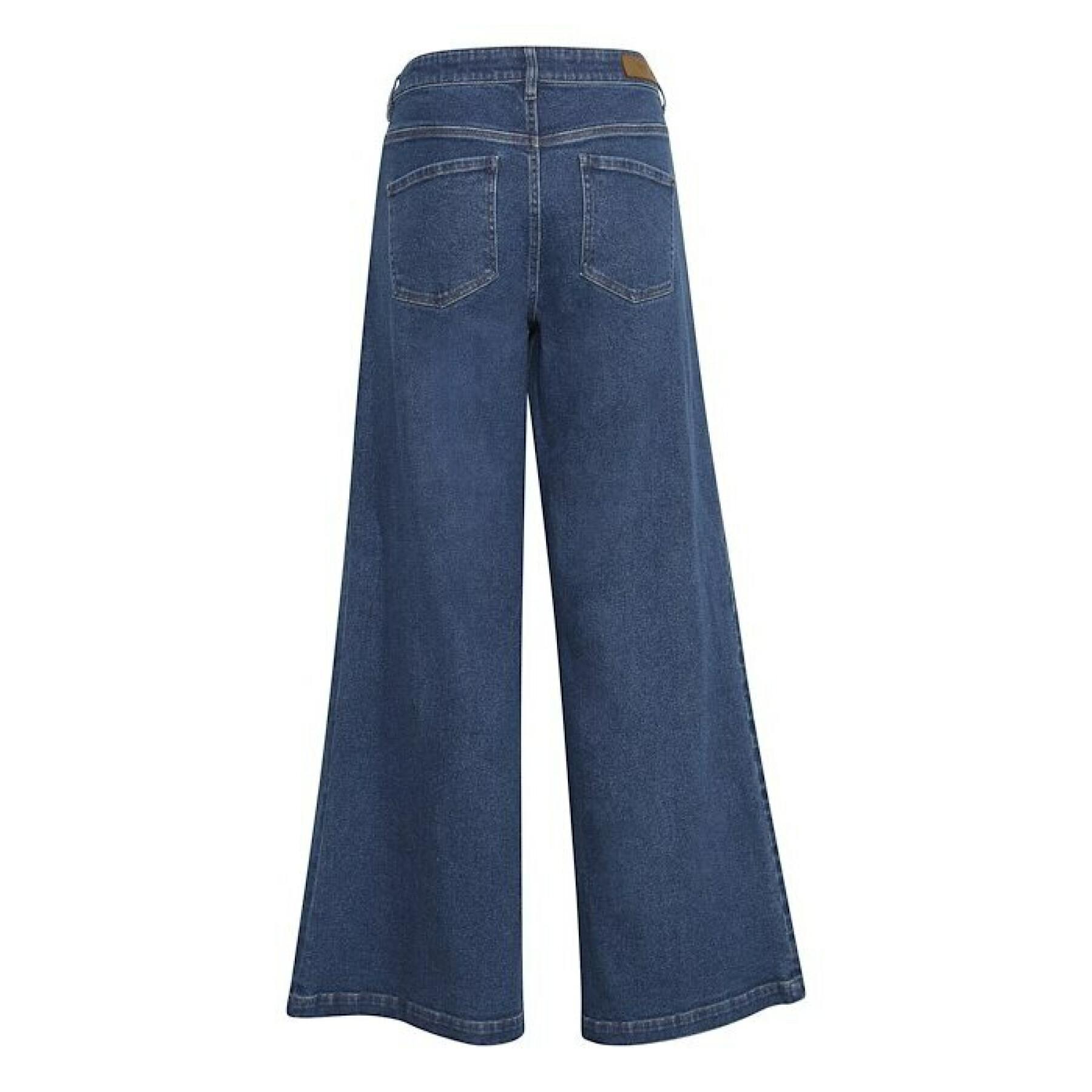 Jeans med vida ben för kvinnor Ichi Ihpreslie