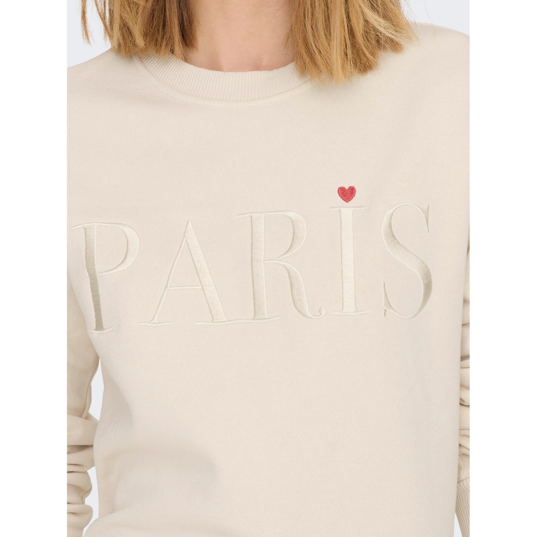 Broderad sweatshirt för kvinnor JDY JRS Paris
