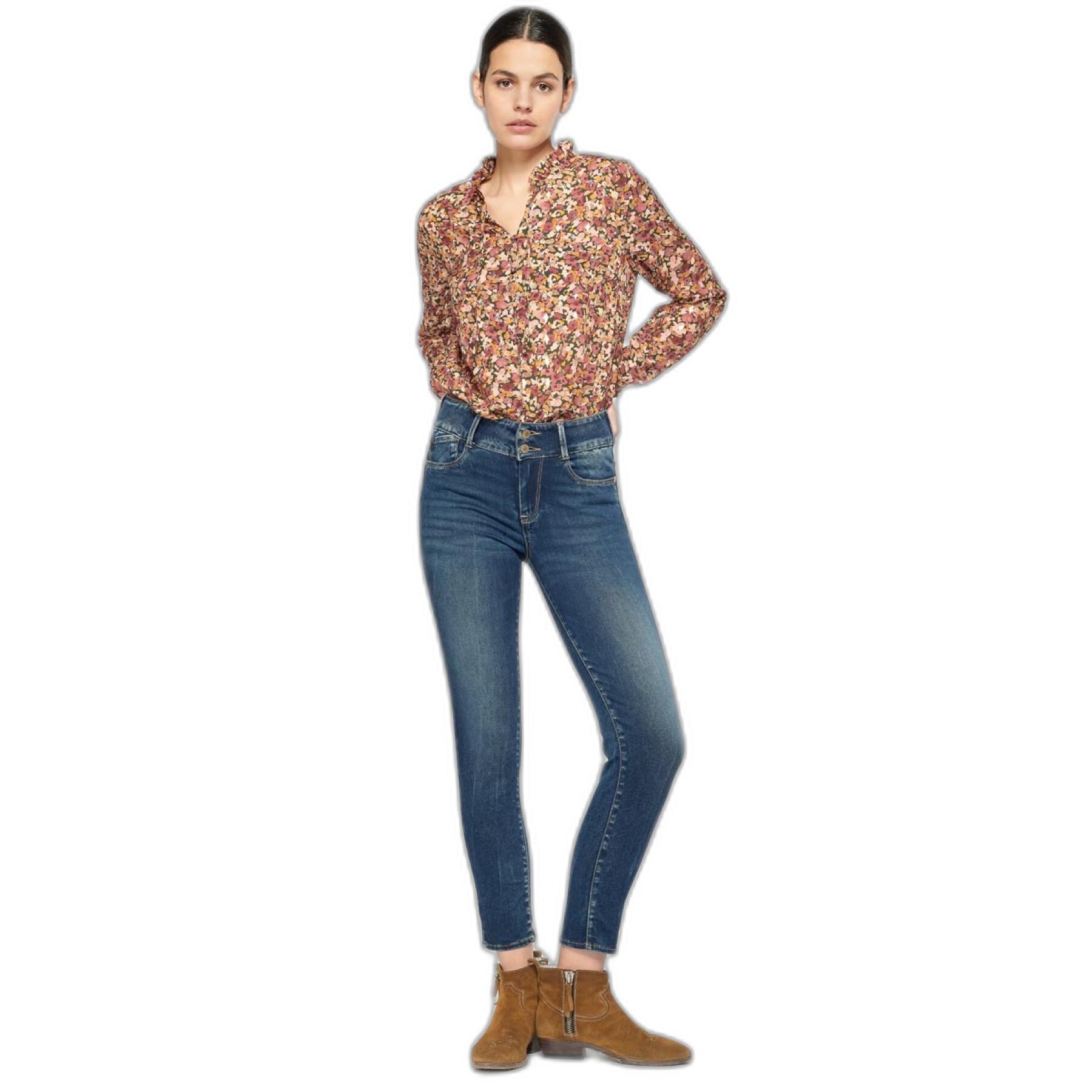 Skinny jeans för kvinnor Le Temps des cerises Asti ultra pulp N°2