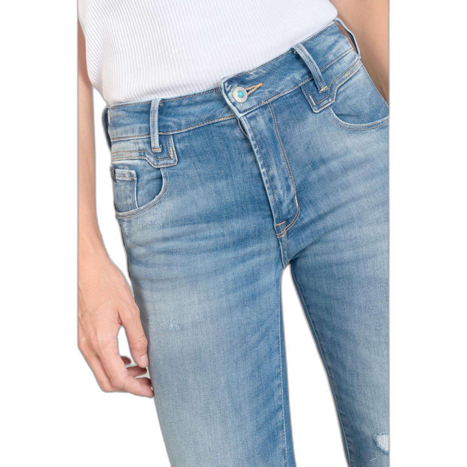 Jeans med hög midja för kvinnor Le Temps des cerises Pulp Flare Axis