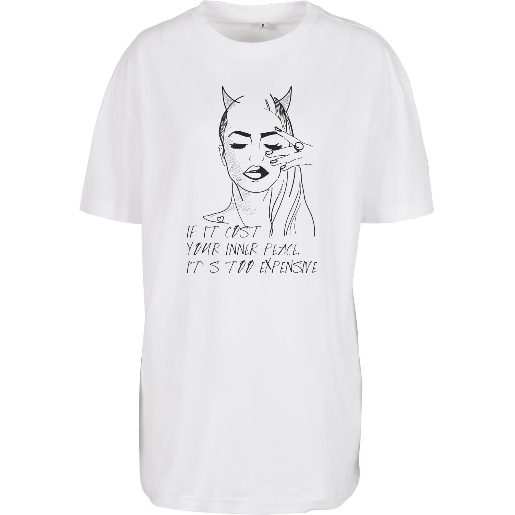 T-shirt för kvinnor Mister Tee ladies inner peace sign