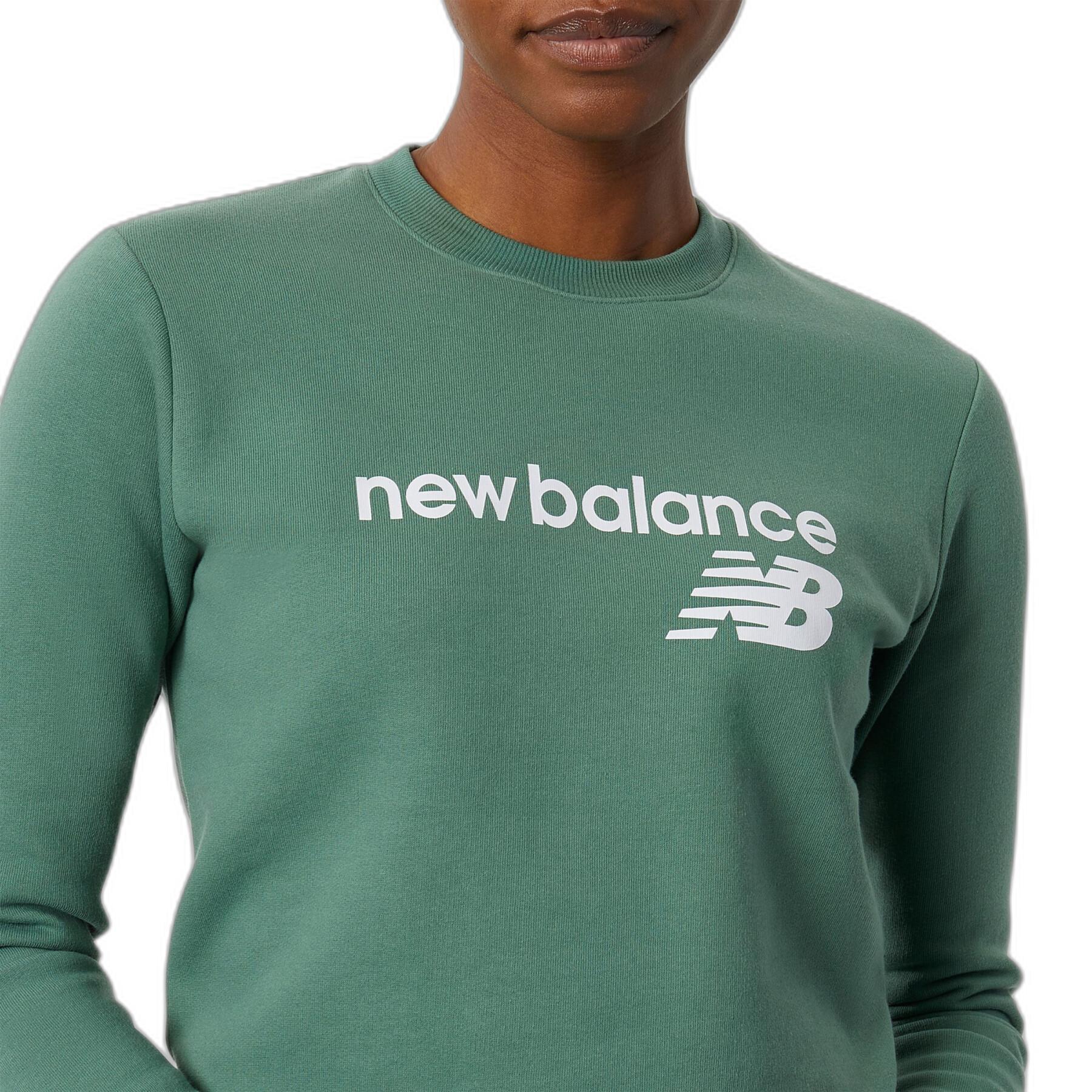 Fleecetröja med rund halsringning för kvinnor New Balance Classic Core