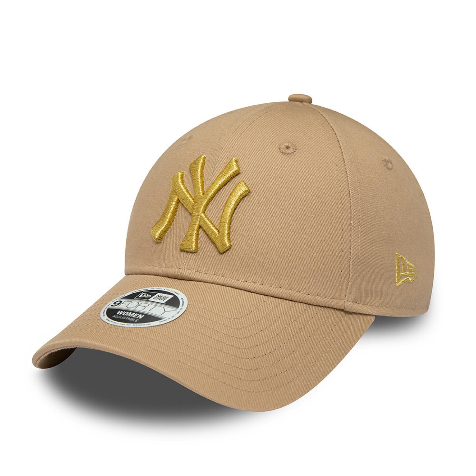 Keps för kvinnor New York Yankees Metallic Logo