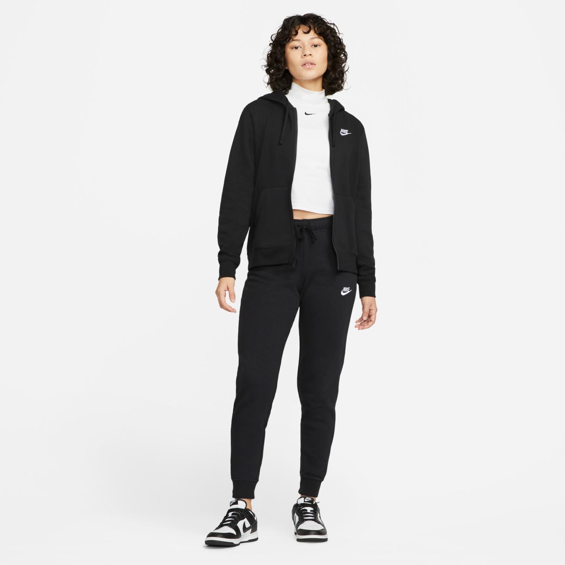 Kapuschongtröja med dragkedja för kvinnor Nike Sportswear Club