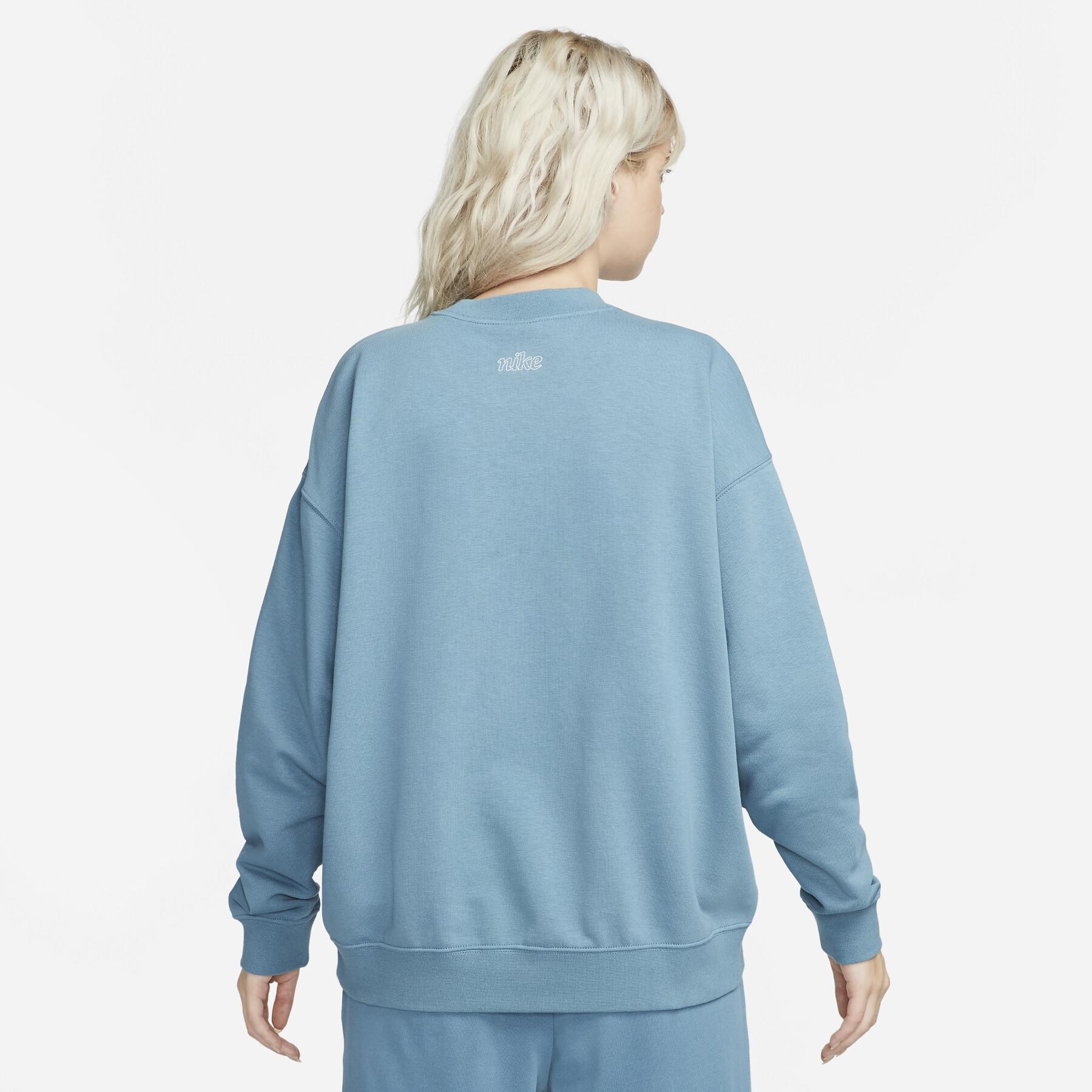 Sweatshirt med rund halsringning för kvinnor Nike Dri-Fit GT FT GX Essential