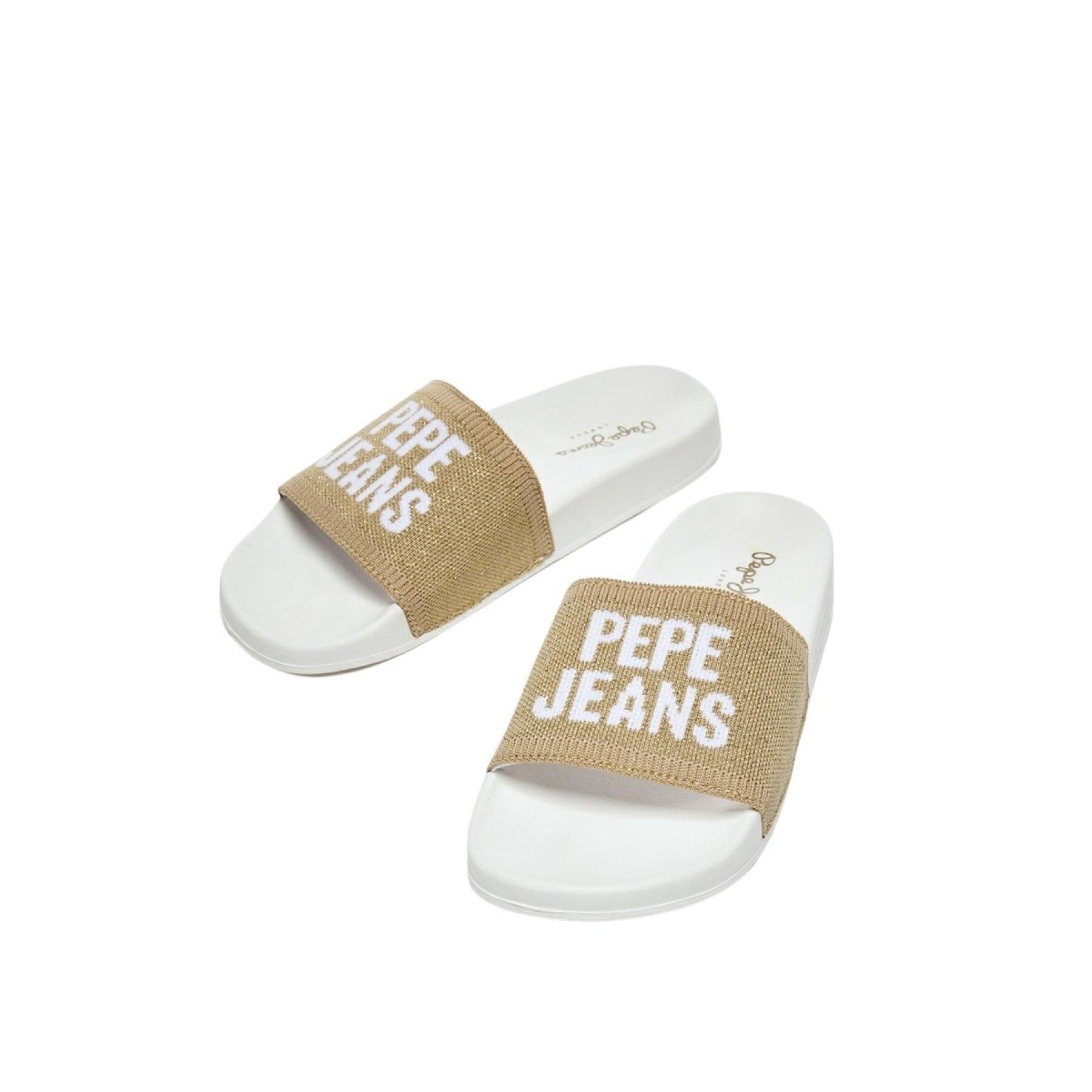Flip-flops för kvinnor Pepe Jeans Slider Knit