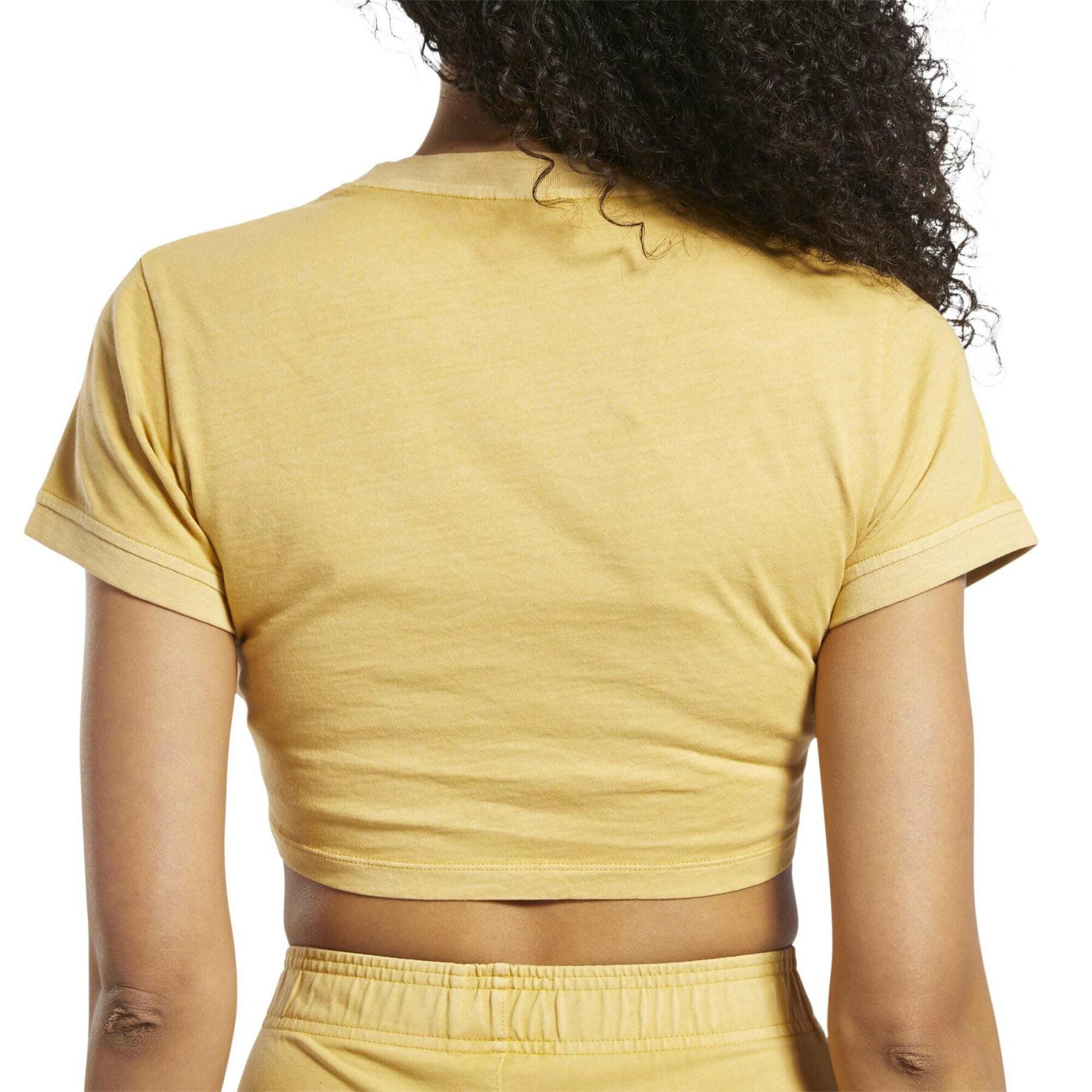 Passformad T-shirt med naturlig färgning för kvinnor Reebok Classics