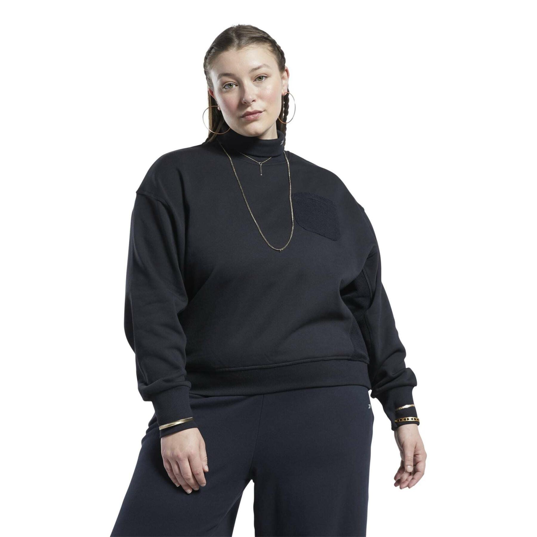 Sweatshirt i bomull och fleece för kvinnor Reebok Classics GT