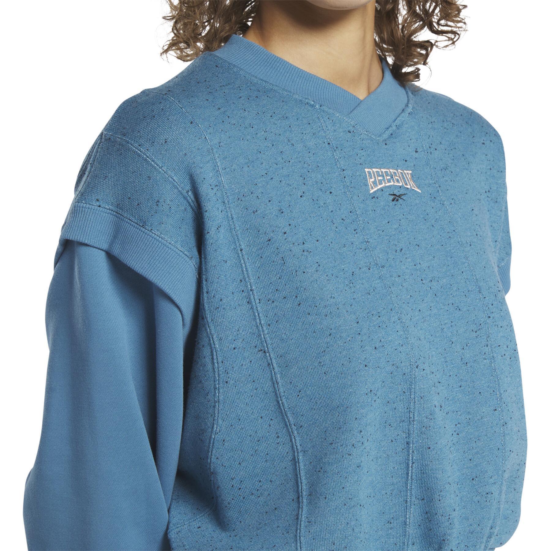 Sweatshirt med rund halsringning för kvinnor Reebok Classics Varsity