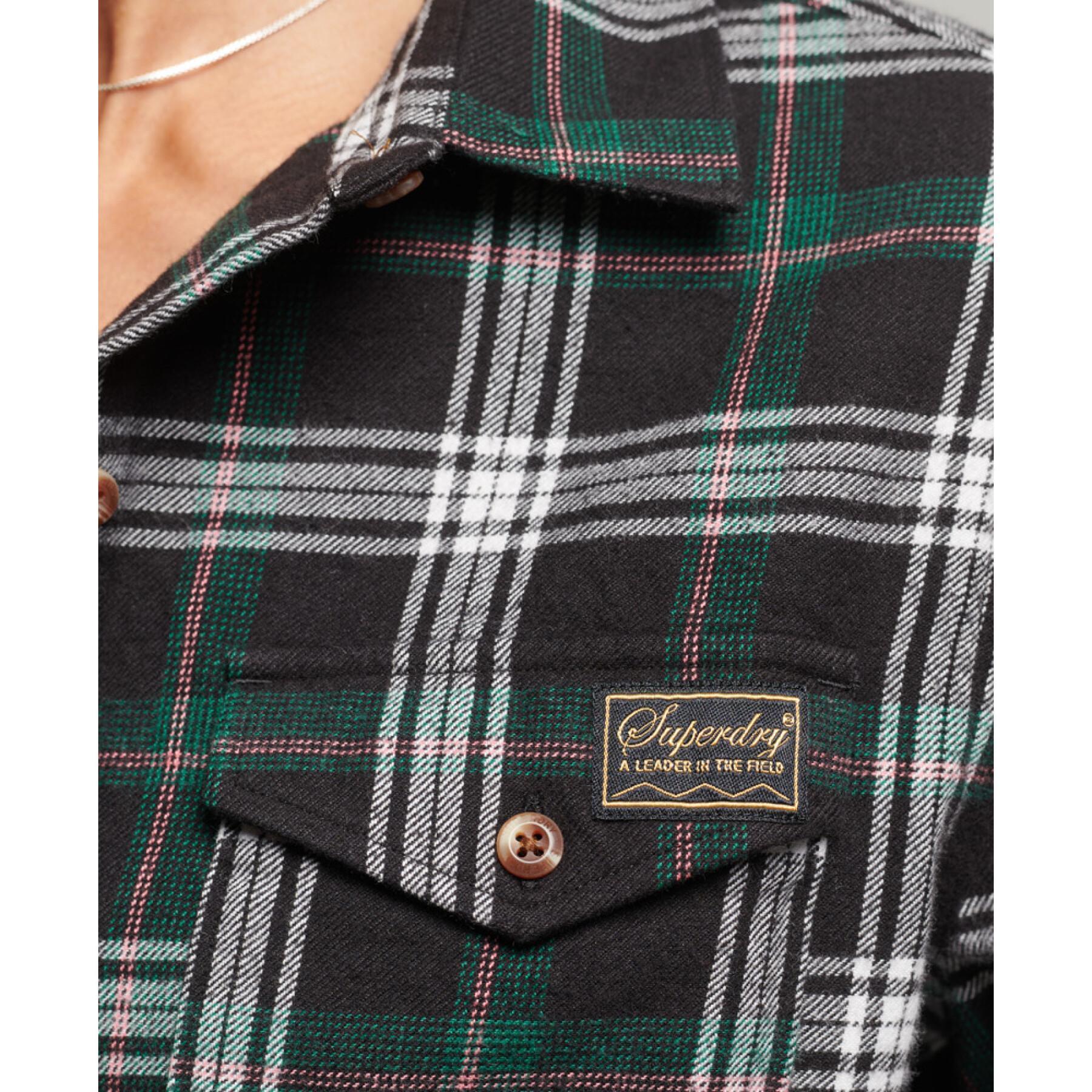 Rutig skogshuggarskjorta för kvinnor Superdry Vintage Classic