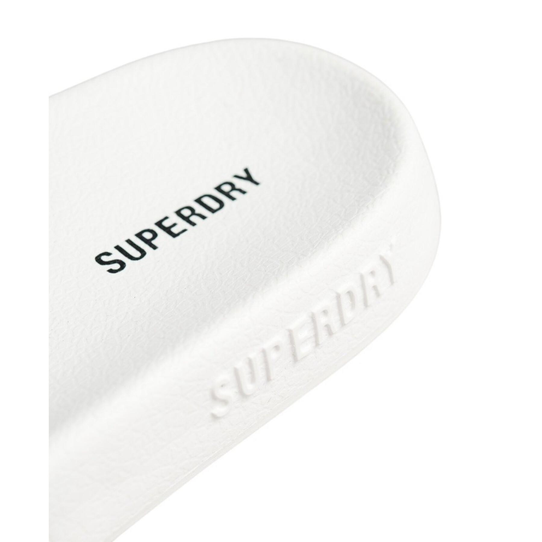 Flipflops med logotryck för kvinnor Superdry Code
