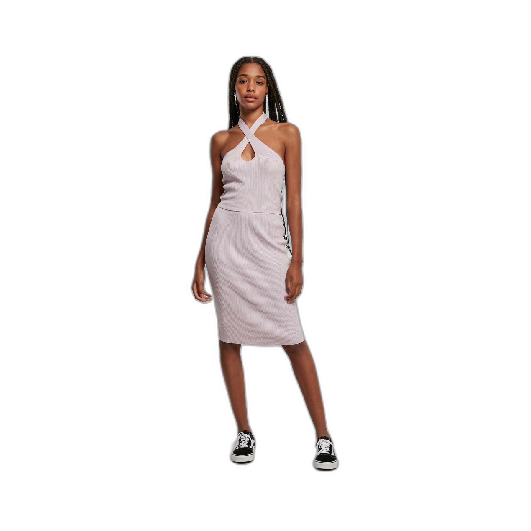 Mellanlång kjol i ribbstickning för kvinnor Urban Classics