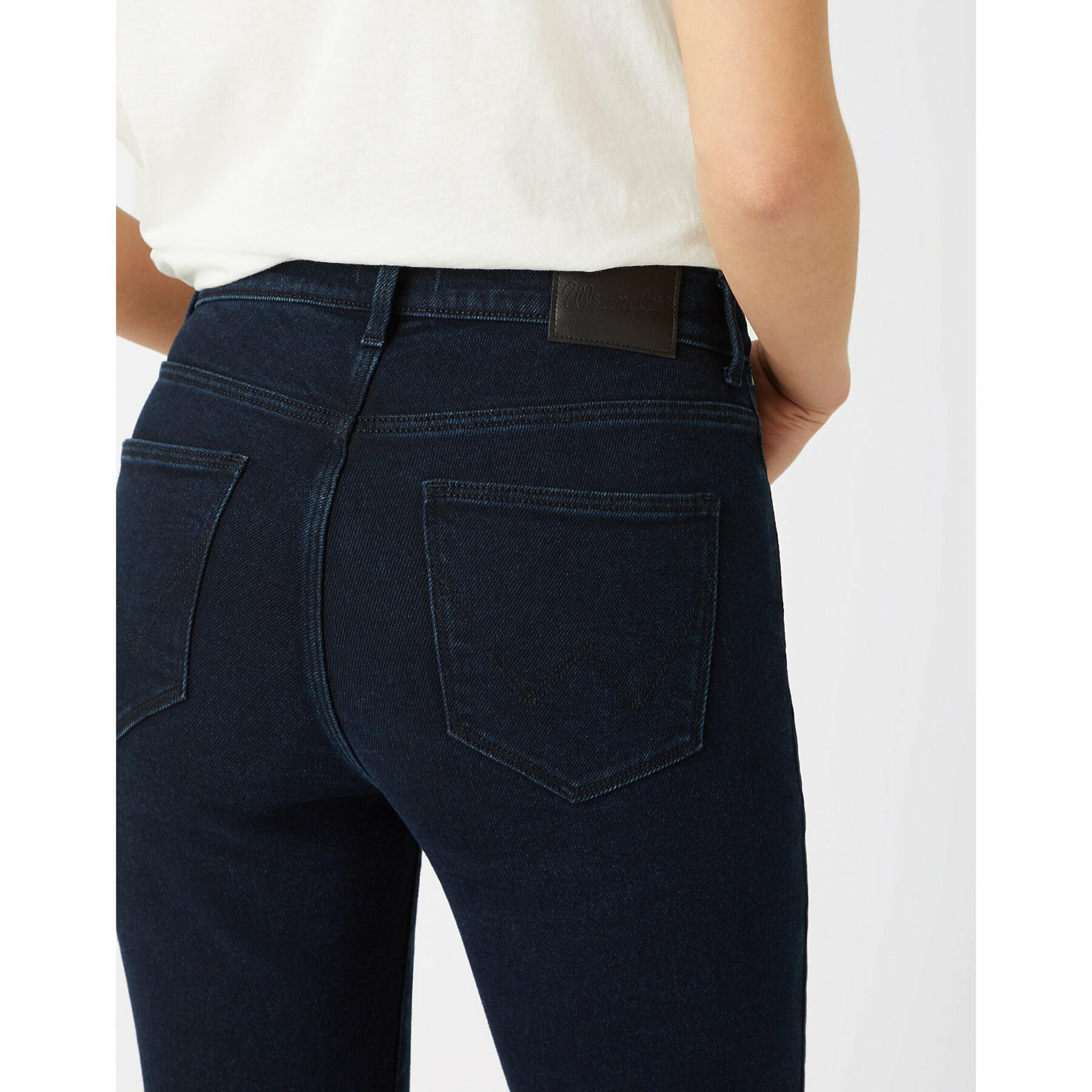 Skinny jeans för kvinnor Wrangler in Before Dark