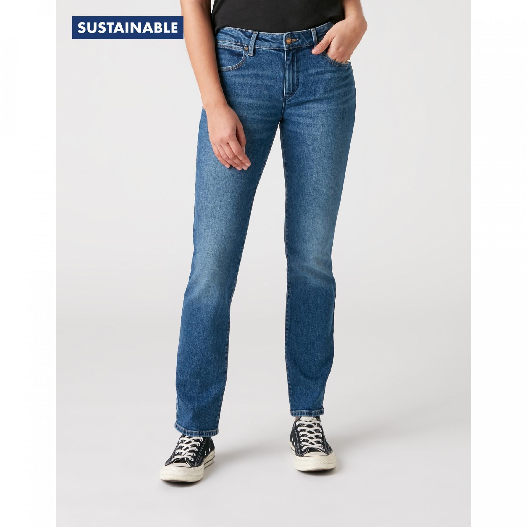 Jeans för kvinnor Wrangler Straight Air