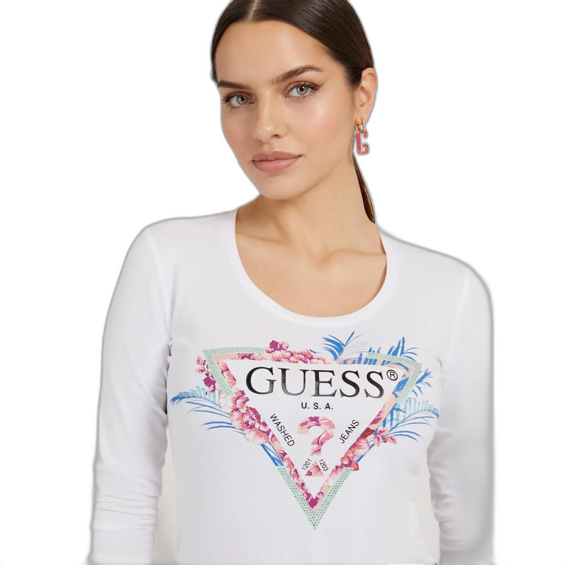 Långärmad T-shirt för kvinnor Guess Cn Bente