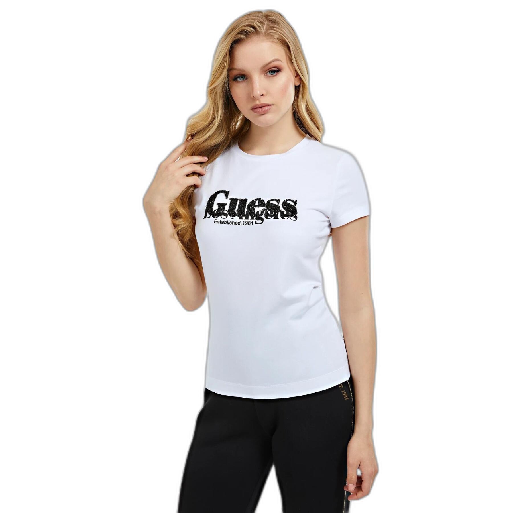 Kortärmad T-shirt för kvinnor Guess Cn Astrelle