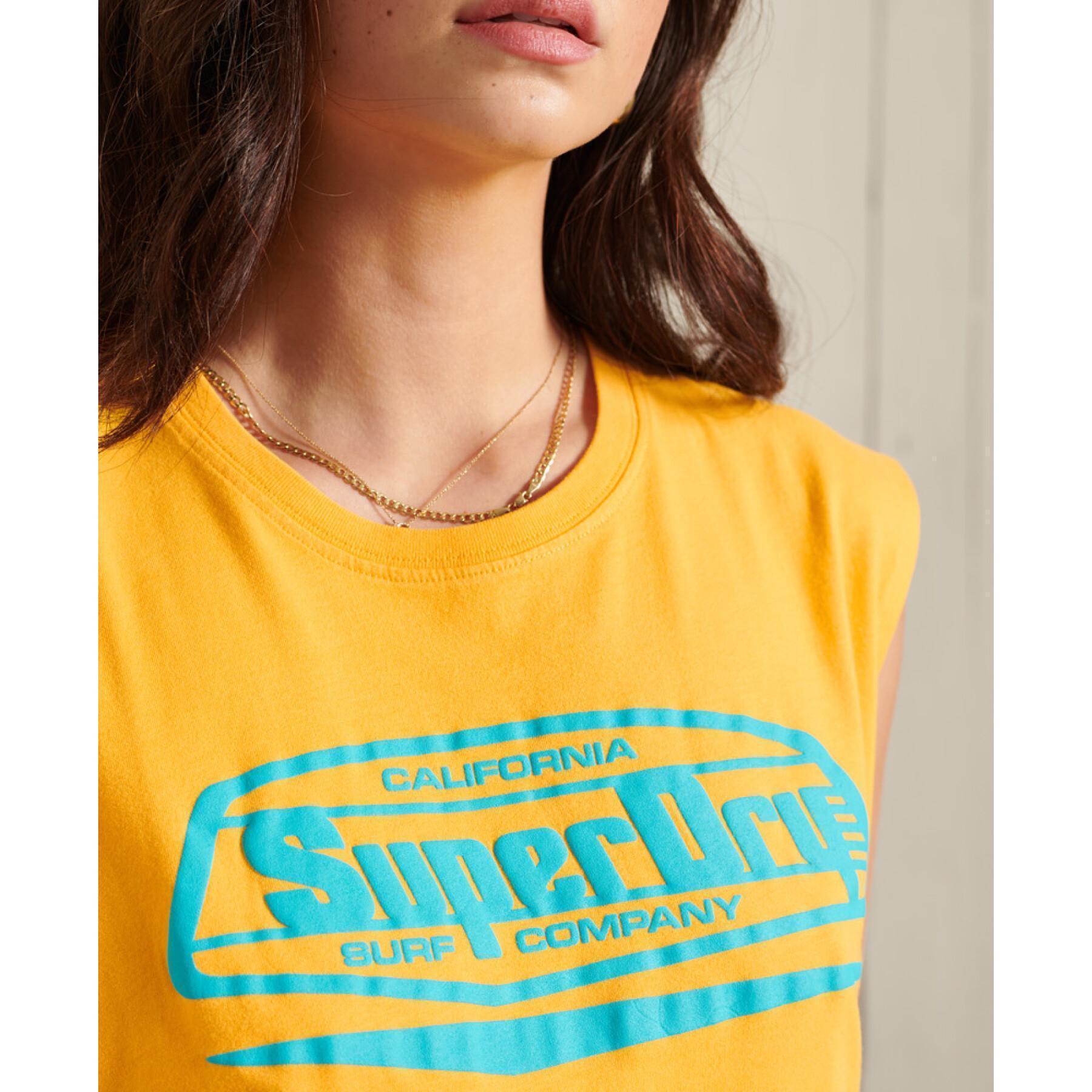 Mönstrat linne för kvinnor Superdry Cali Surf