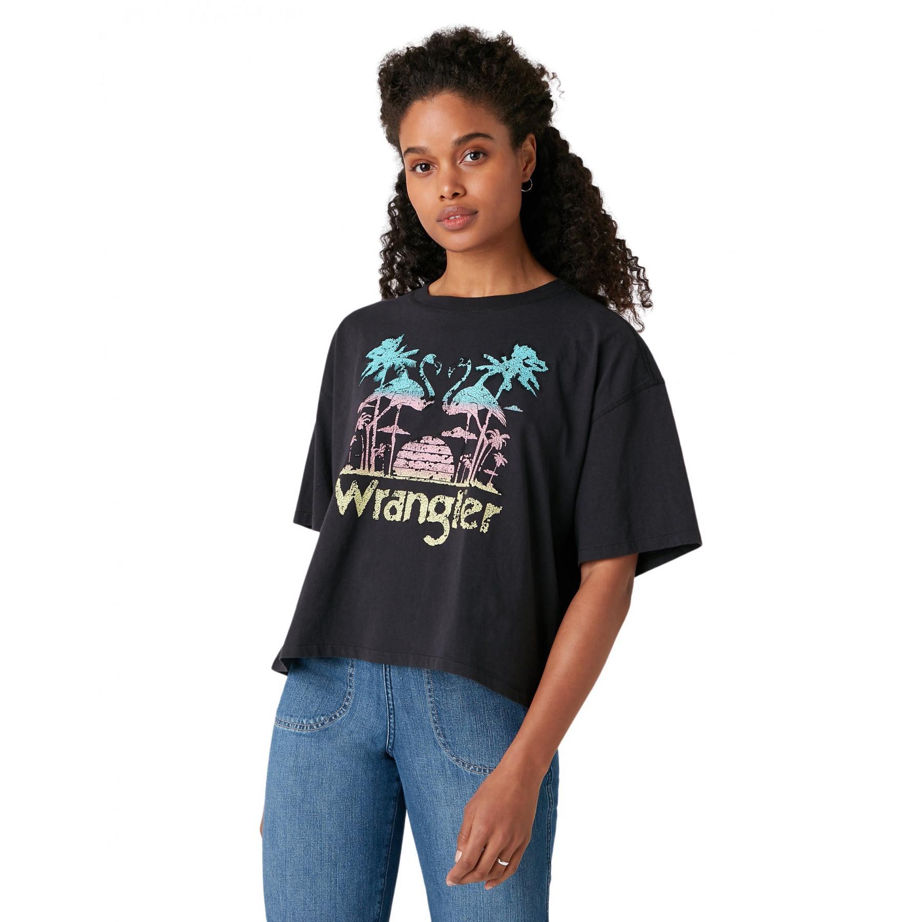 T-shirt för kvinnor Wrangler Boxy