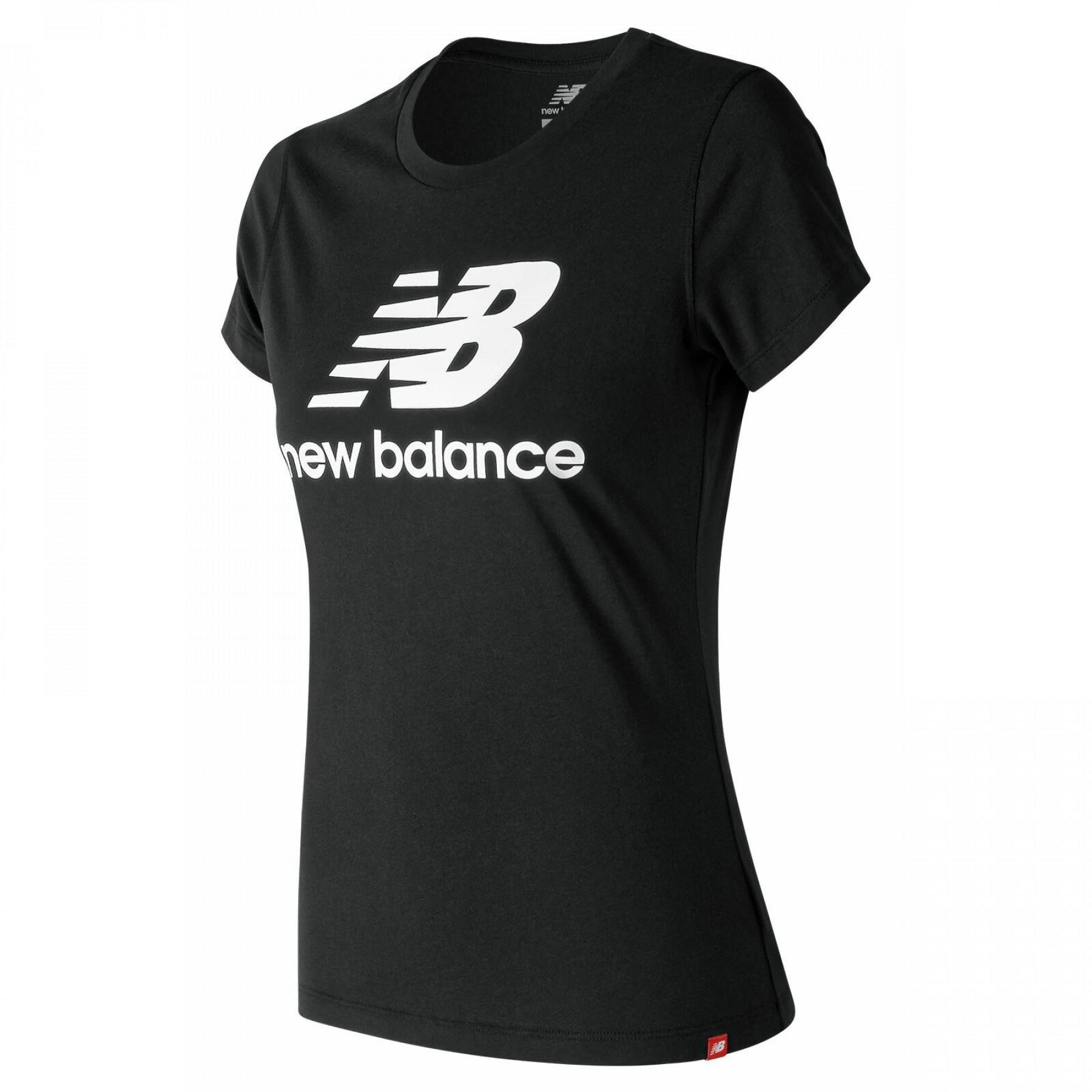 T-shirt för kvinnor New Balance essentials stacked