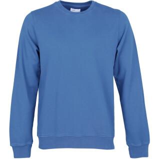 Sweatshirt med rund halsringning Colorful Standard Classic Organic pacific blue