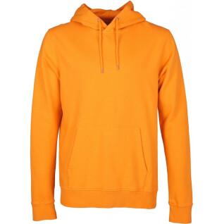 Sweatshirt med huva Colorful Standard Classic Organic sunny orange