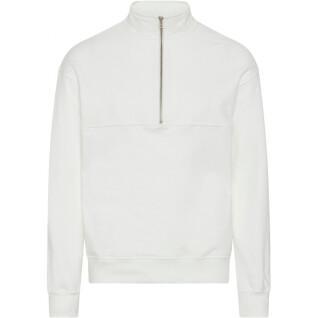 Sweatshirt med 1/4 dragkedja Colorful Standard Organic optical white