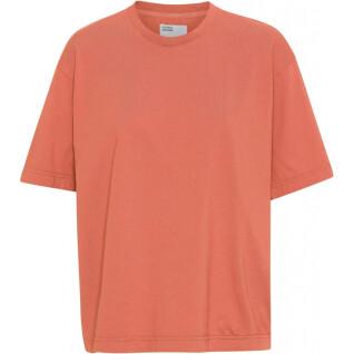 T-shirt för kvinnor Colorful Standard Organic oversized dark amber