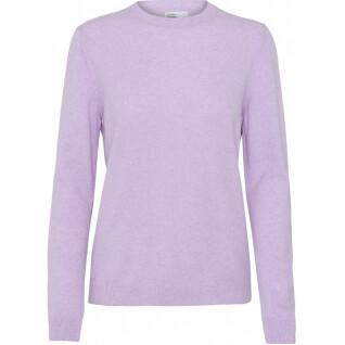 Jumper med rund halsringning i ull för kvinnor Colorful Standard light merino soft lavender