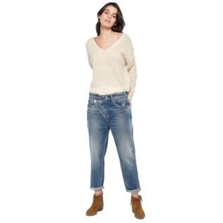 Boyfit-jeans för kvinnor Le temps des cerises Cosy