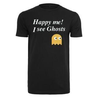 Kortärmad T-shirt för kvinnor Urban Classics Happy Me I See Ghosts